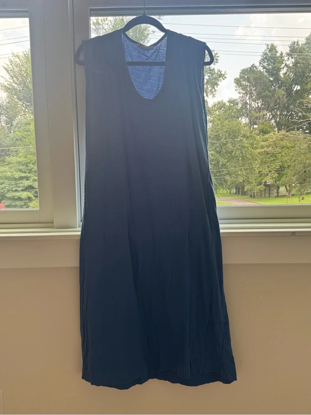 Free People Sleeveless Blue Maxi Dress